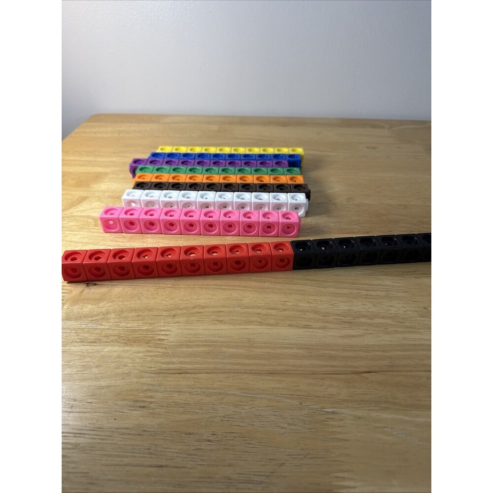 100 MathLink Cubes Set - Ages 5+ STEM Educational Toy for Creative Learning - Picture 7 of 7